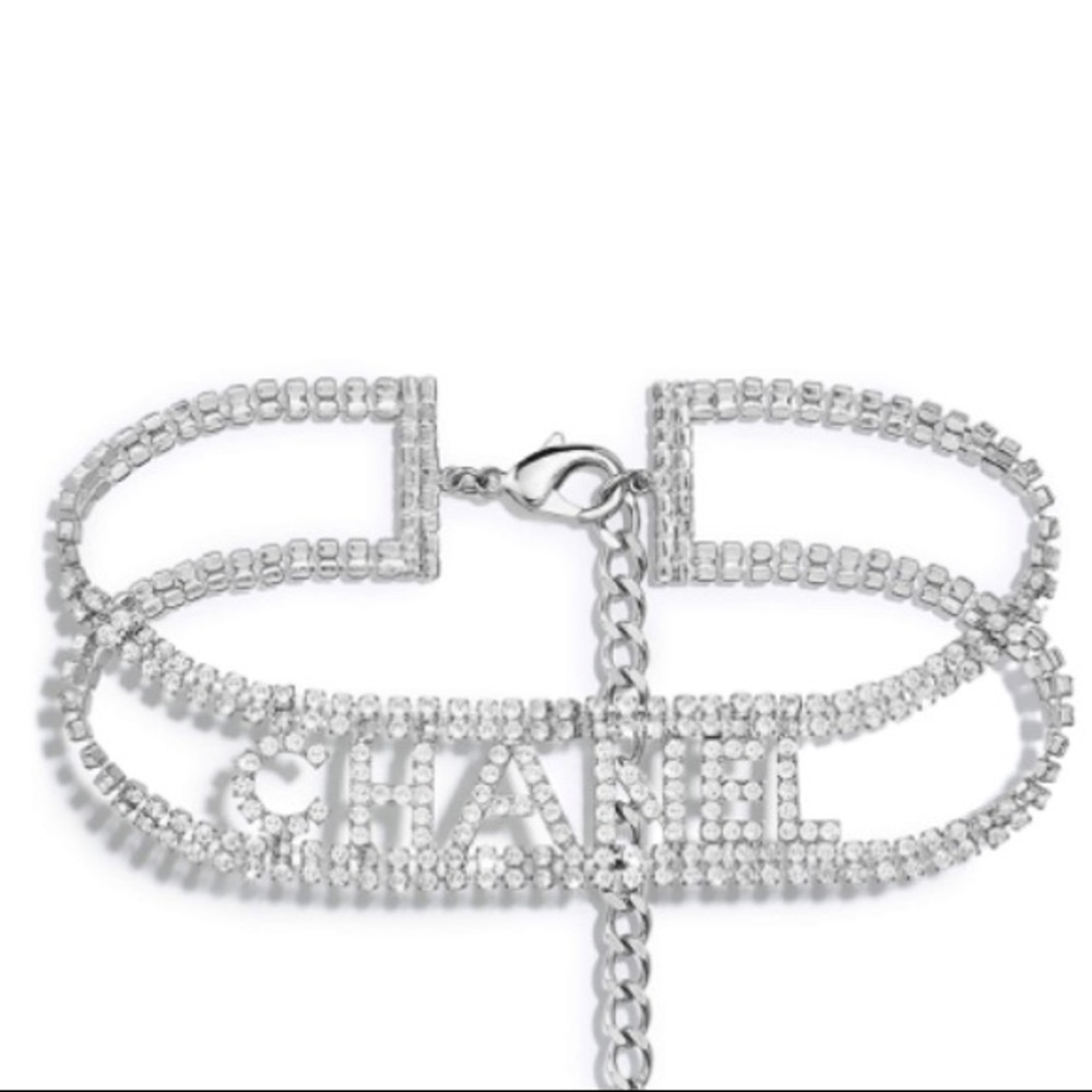 Designer Inspired Rhinestone Chokers - Picture 2 of 3